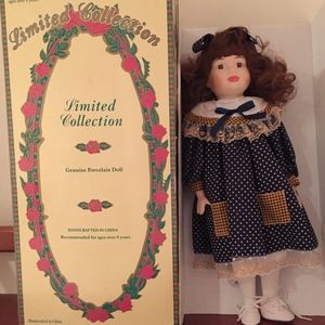 Galleria Limited Collection Genuine Porcelain Doll NIB